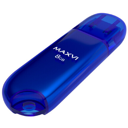 USB Flash накопитель 8Gb MAXVI P1 Blue - FD8GBUSB20C10P1