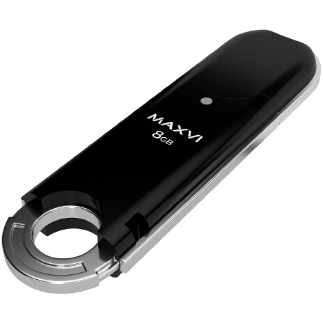USB Flash накопитель 8Gb MAXVI P2 Black - FD8GBUSB20C10P2