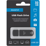 USB Flash накопитель 32Gb MAXVI P3 Black (FD32GBUSB20C10P3)
