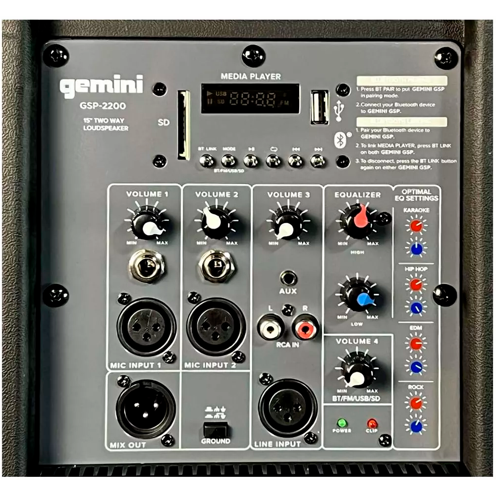 Акустическая система Gemini Sound GSP-2200 - фото 4