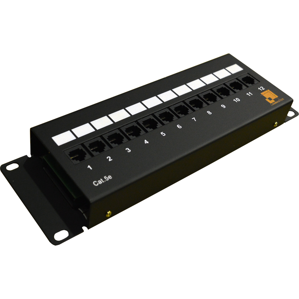 Патч-панель Lanmaster LAN-PPF12U5E/W
