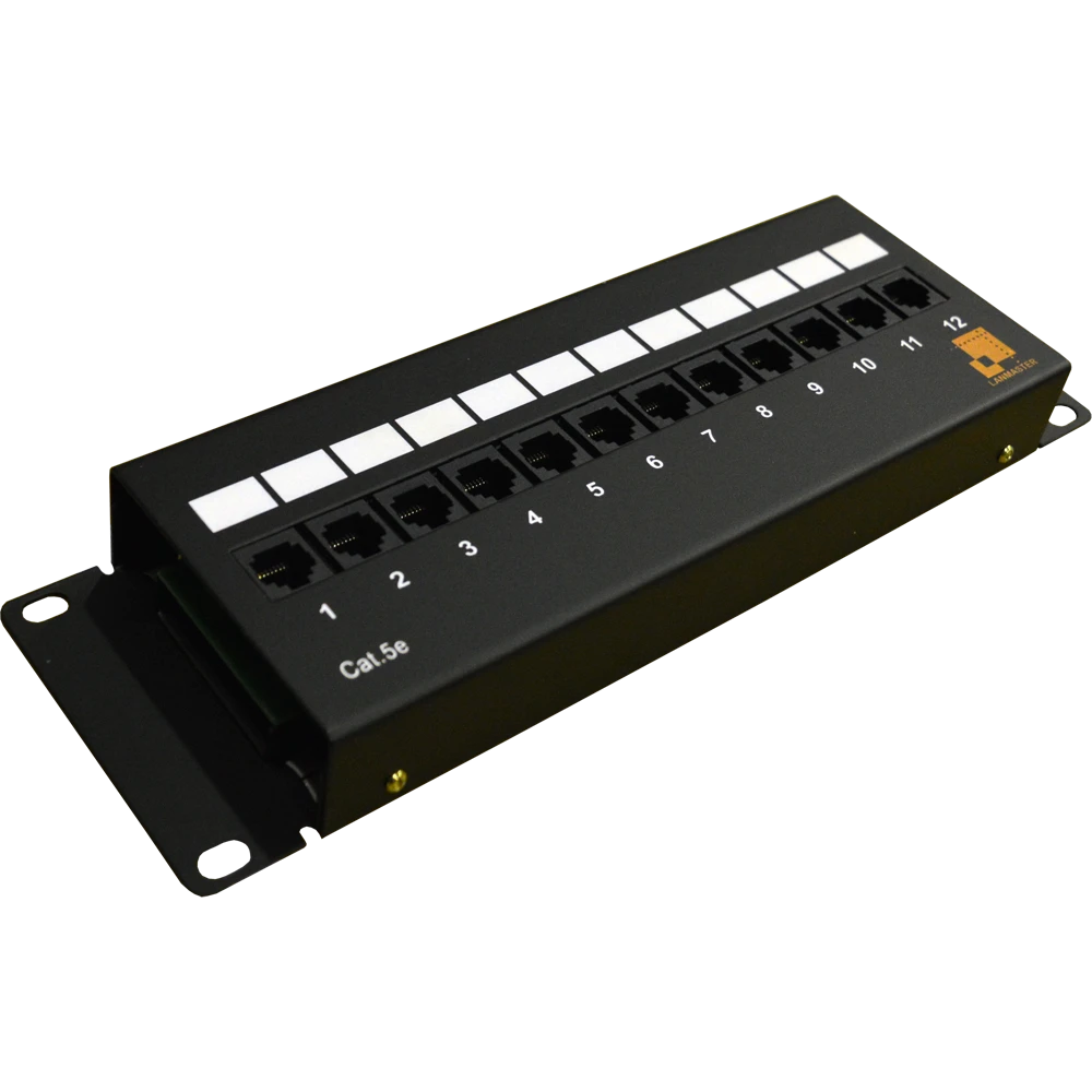 Патч-панель Lanmaster LAN-PPF12U5E/W