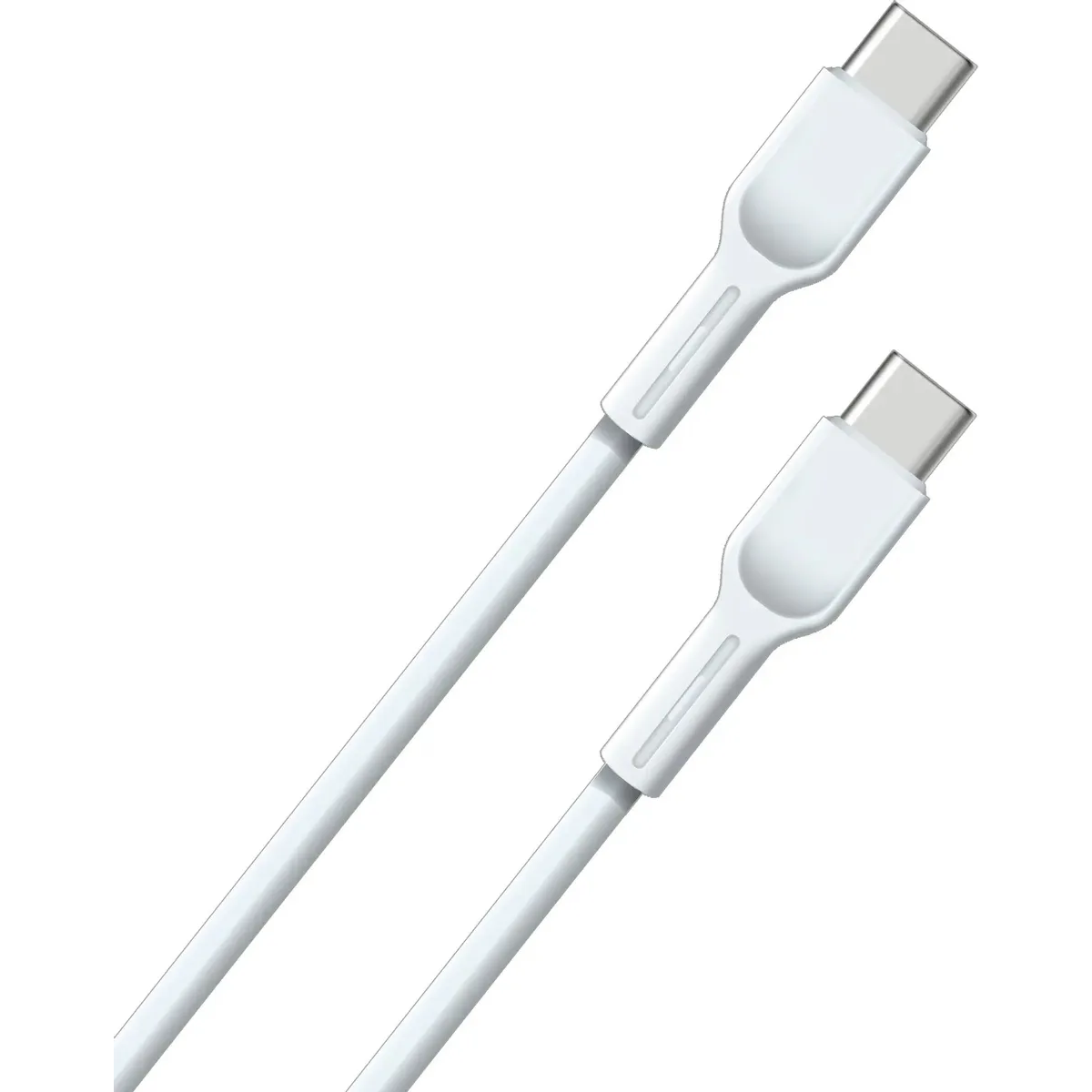 Кабель USB Type-C - USB Type-C, 0.5м, BoraSCO 52595 White - фото 2