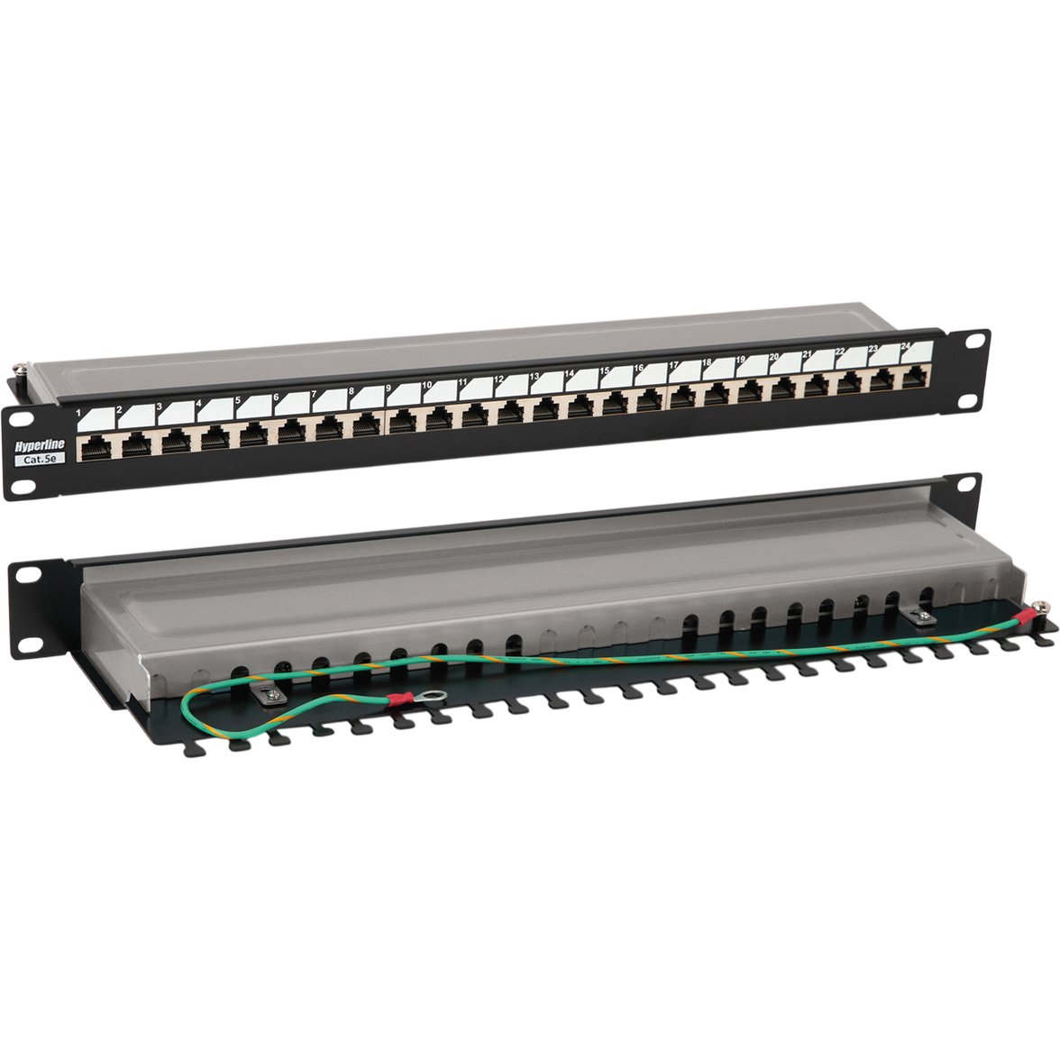 Патч-панель Hyperline PP3-19-24-8P8C-C5E-SH-110D - фото 2