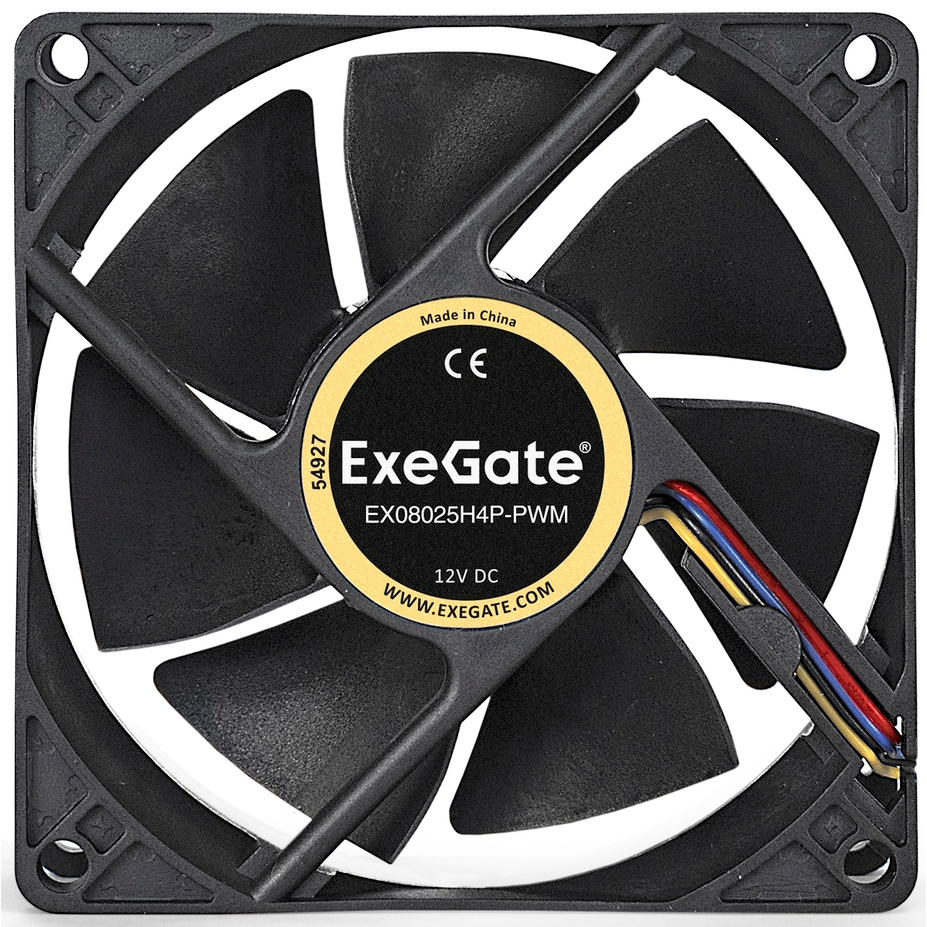 Вентилятор для корпуса ExeGate E08025H4P-PWM OEM - EX283379RUS - фото 2