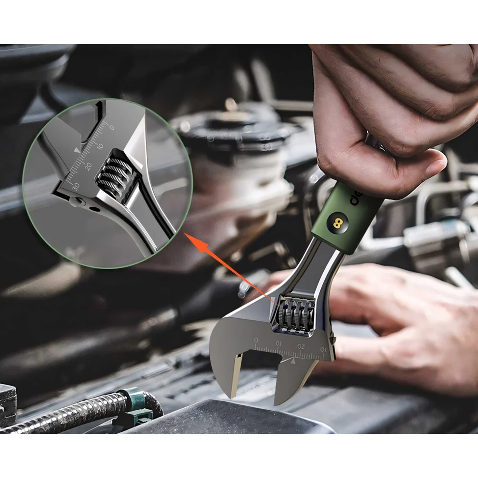 Ключ разводной Deli HT1508L - фото 4