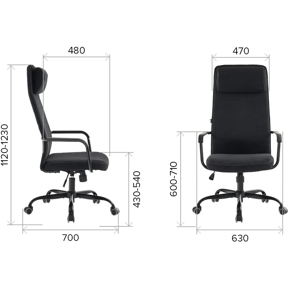 Офисное кресло Everprof Mars Black - EP-mars-fabric-black - фото 5