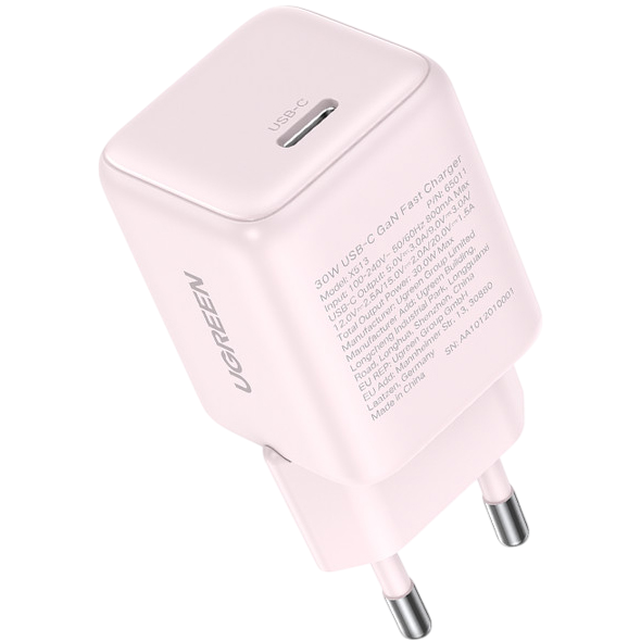 Сетевое зарядное устройство UGREEN X513 Pink (65011)