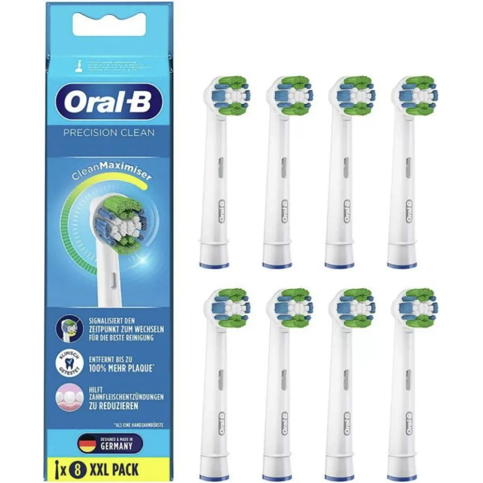 Насадка для зубной щётки Oral-B EB20-8 Precision Clean White, 8 шт.