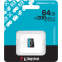 Карта памяти 64Gb MicroSD Kingston Canvas Go! Plus (SDCG4/64GBSP) - фото 3