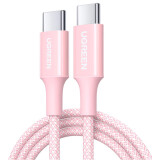 Кабель USB Type-C - USB Type-C, 2м, UGREEN L502 Pink (65252)