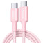 Кабель USB Type-C - USB Type-C, 2м, UGREEN L502 Pink - 65252