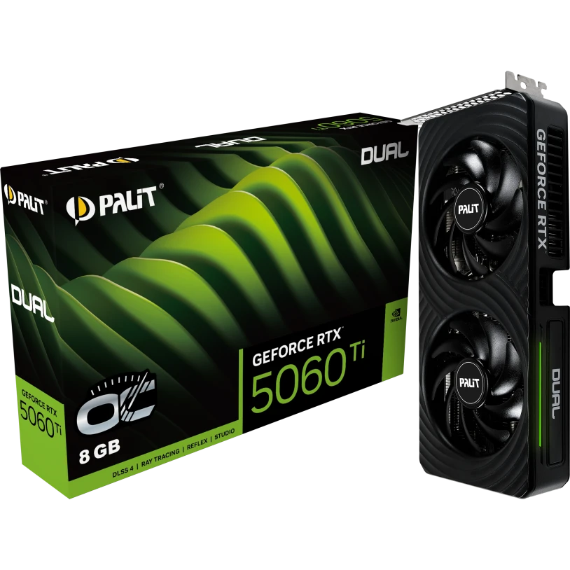 Видеокарта NVIDIA GeForce RTX 5060 Ti Palit Dual OC 8Gb (NE7506TT19P1-GB2062D) - фото 11