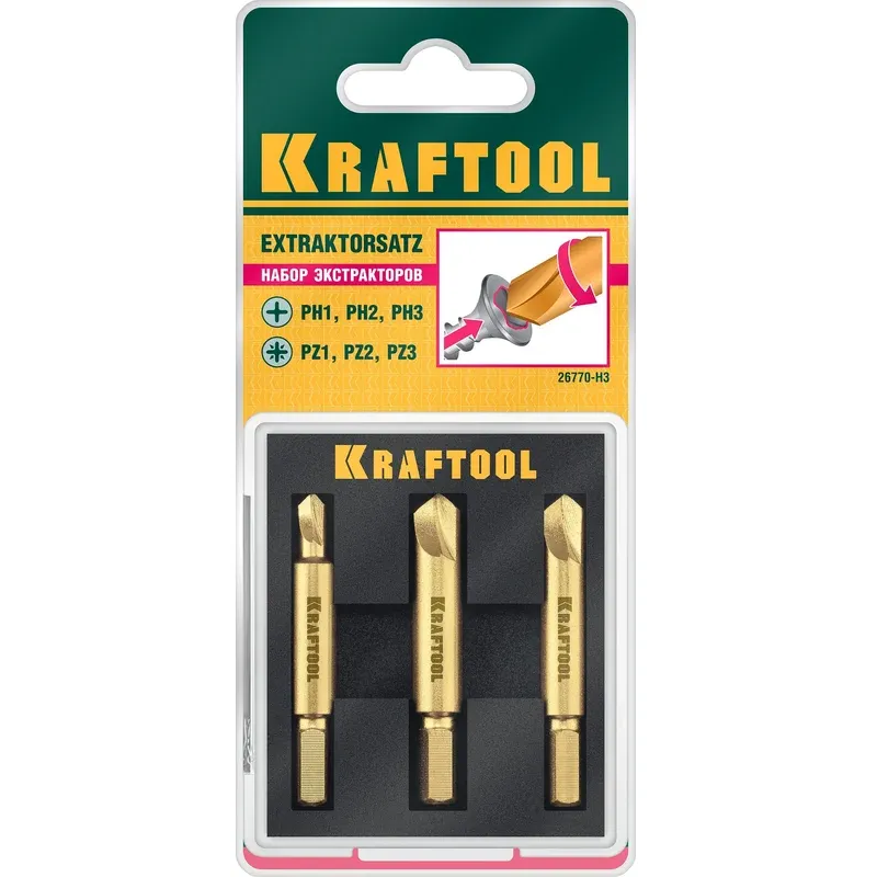 Набор экстракторов KRAFTOOL 26770-H3 - фото 2