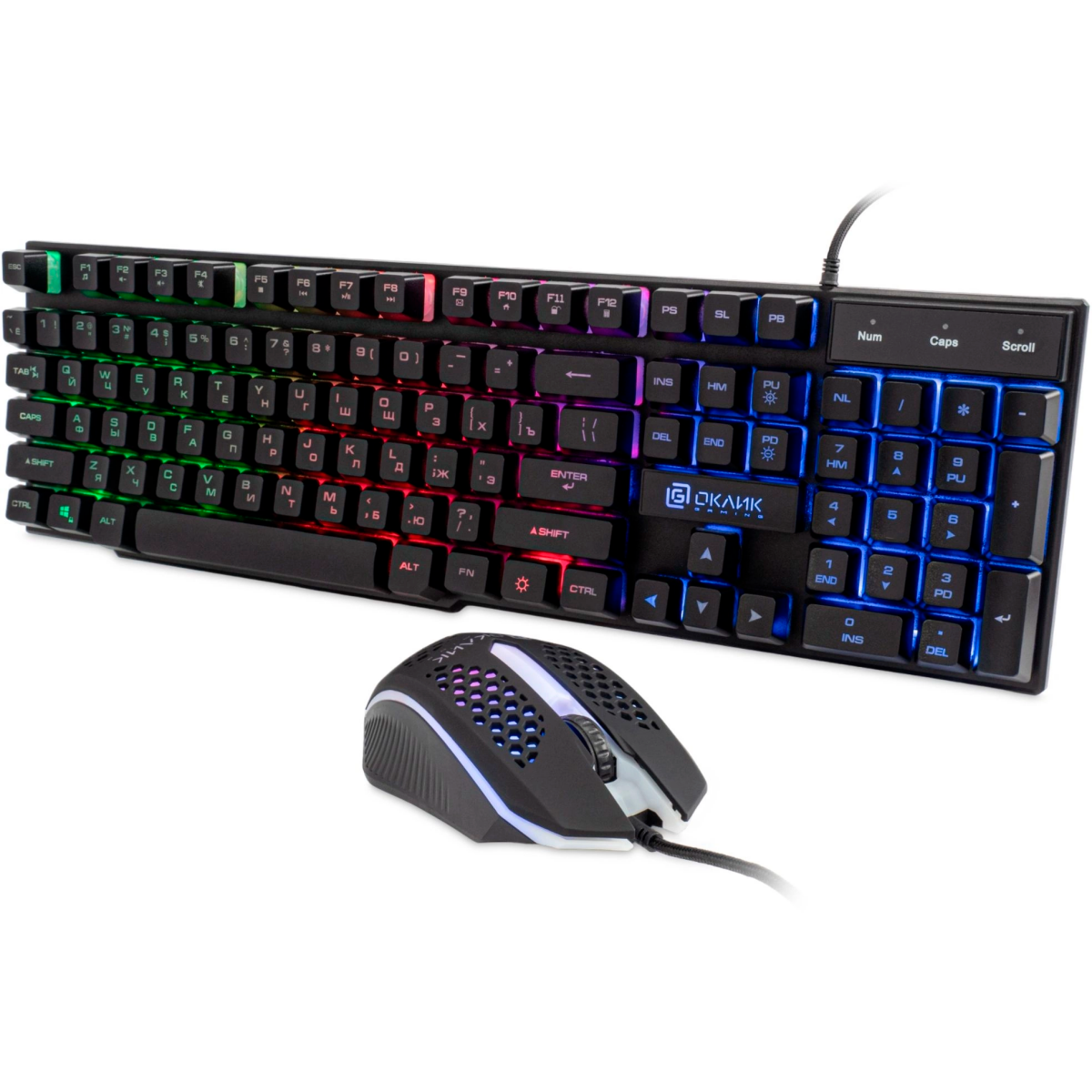 Клавиатура + мышь Oklick 400GMK Black - 1546779 - фото 2