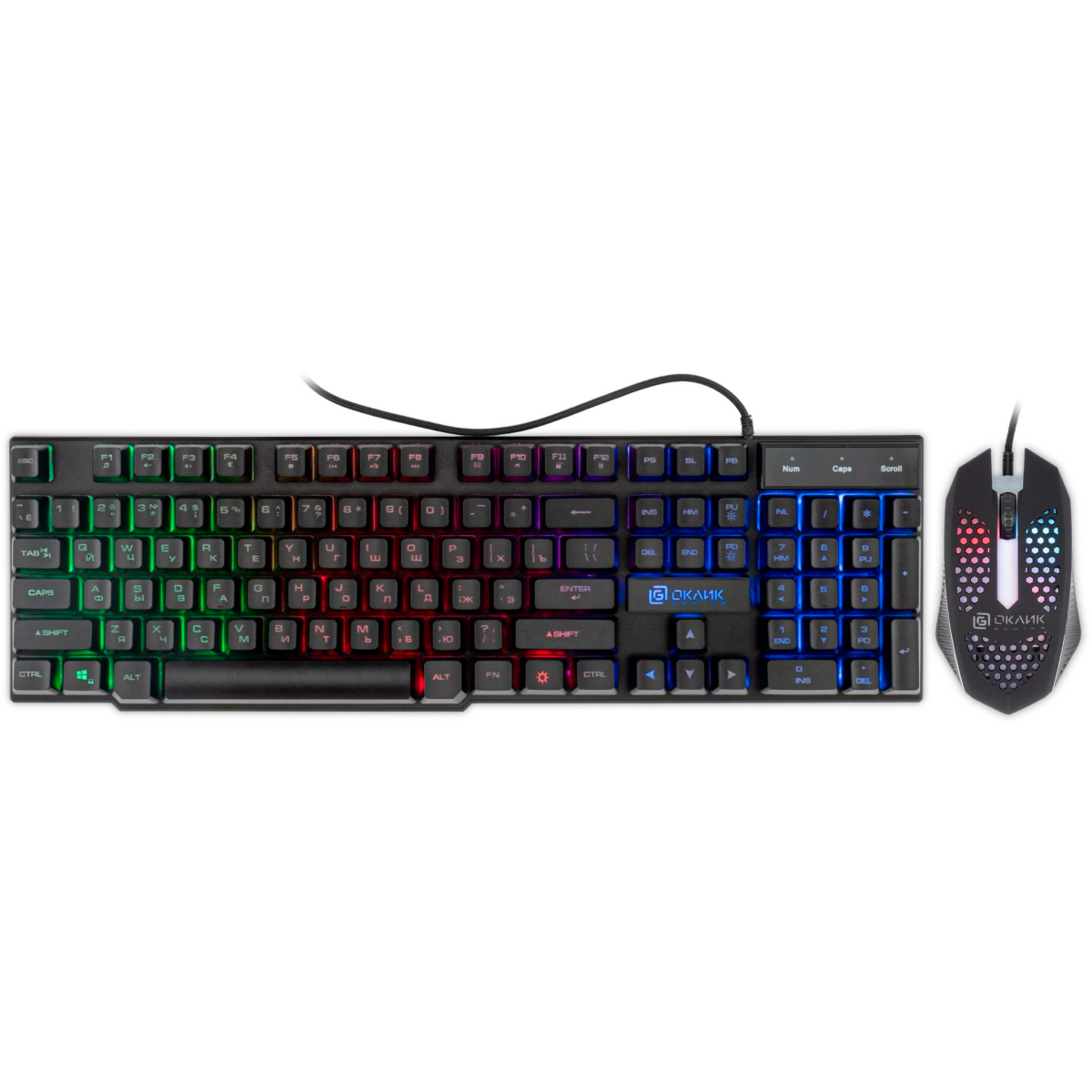 Клавиатура + мышь Oklick 400GMK Black - 1546779