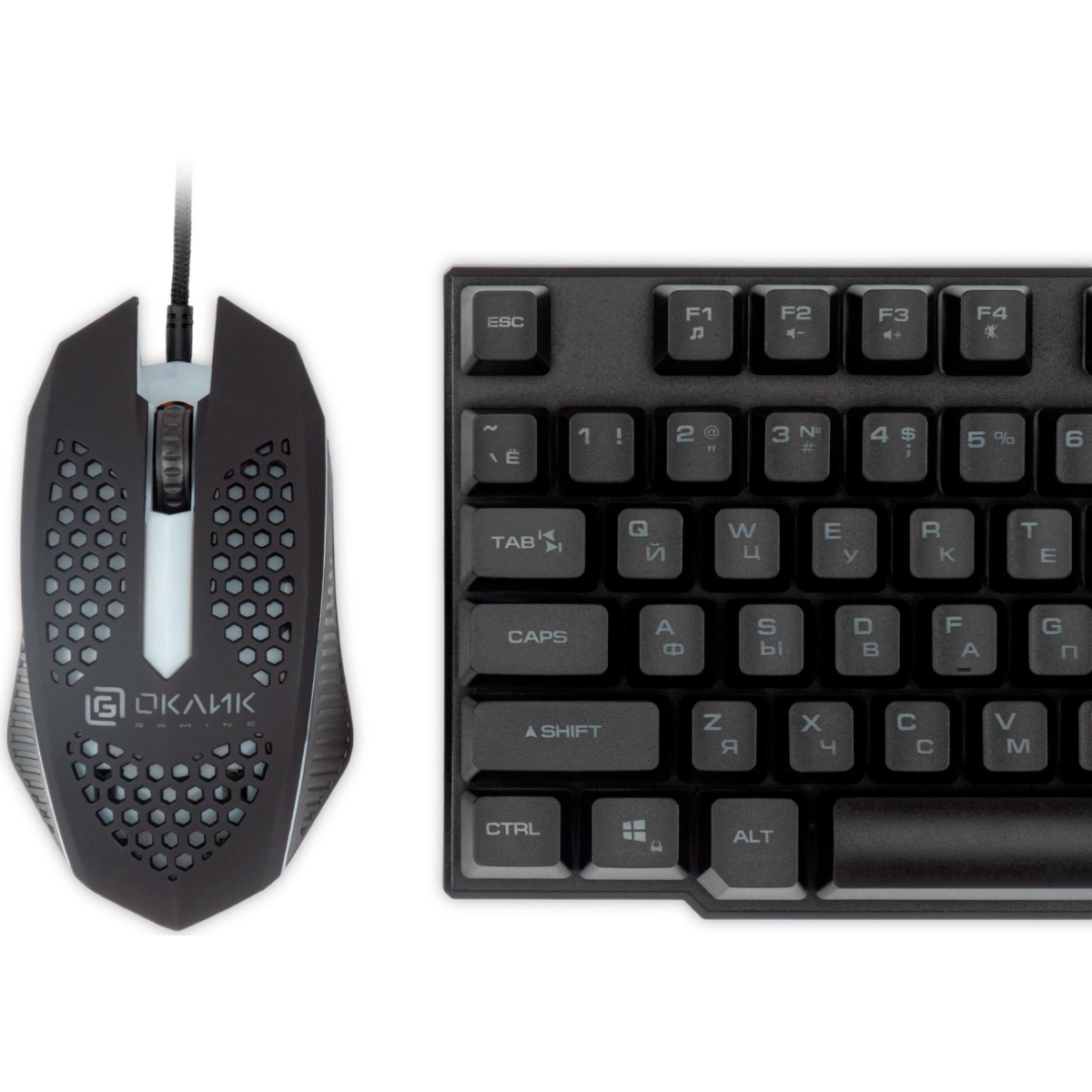 Клавиатура + мышь Oklick 400GMK Black - 1546779 - фото 6