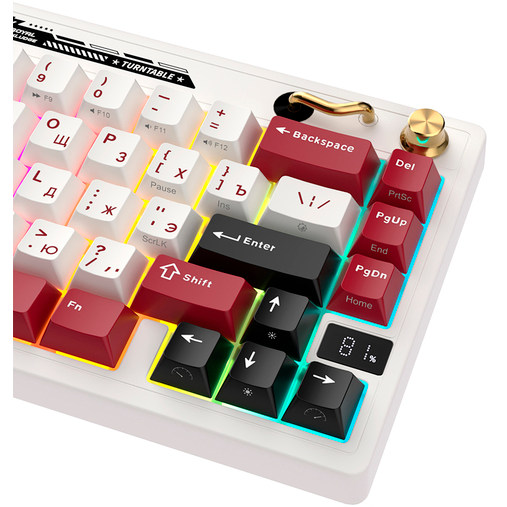 Клавиатура Royal Kludge M65 Famicom (Beige Switch) - 6935280827105 - фото 7