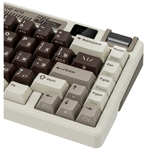 Клавиатура Royal Kludge M70 Mokko Grey (Beige Switch) - 6935280827129 - фото 8