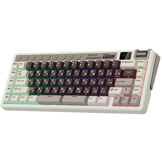 Клавиатура Royal Kludge M70 Mokko Grey (Cream Switch) - 6935280827112 - фото 3