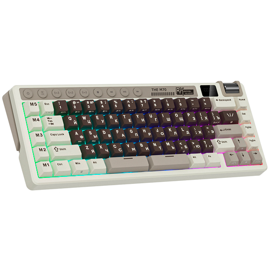 Клавиатура Royal Kludge M70 Mokko Grey (Cream Switch) - 6935280827112 - фото 4
