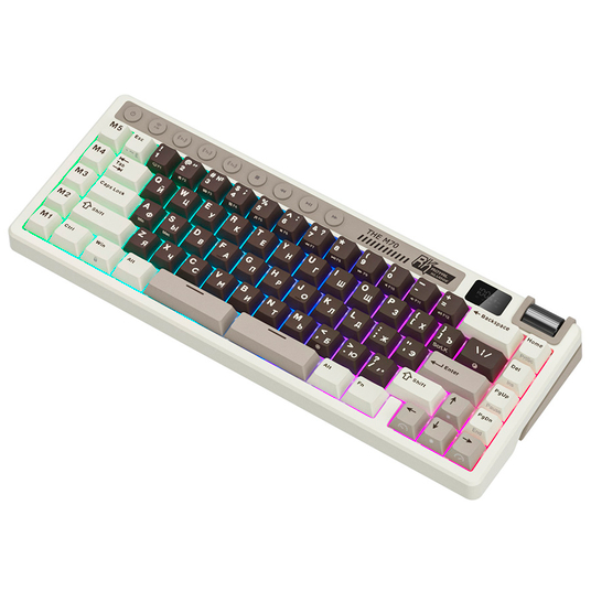 Клавиатура Royal Kludge M70 Mokko Grey (Cream Switch) - 6935280827112 - фото 7