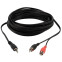 Кабель 3.5 Jack (M) - 2x RCA (M), 10м, Rexant 17-4207