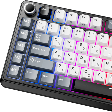 Клавиатура Royal Kludge L75 Knight Black (Beige Switch) - 6935280827082 - фото 7