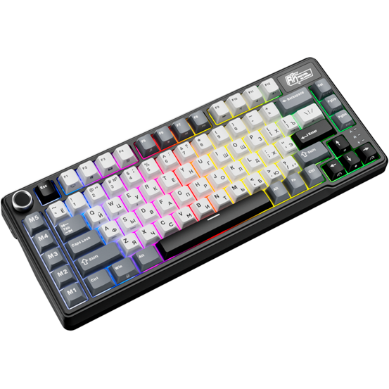 Клавиатура Royal Kludge L75 Knight Black (Cream Switch) - 6935280827075 - фото 5