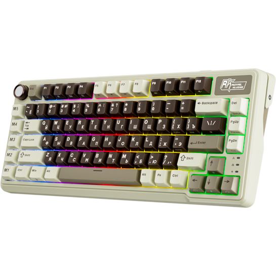 Клавиатура Royal Kludge L75 Mokko Grey (Beige Switch) - 6935280827068 - фото 3