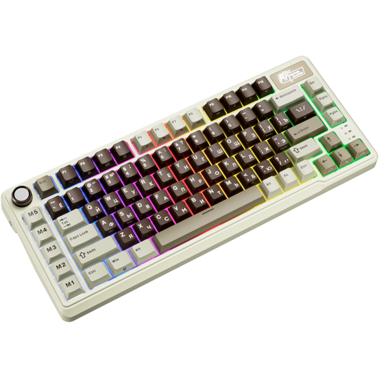 Клавиатура Royal Kludge L75 Mokko Grey (Beige Switch) - 6935280827068 - фото 5