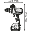 Дрель-шуруповёрт Bosch GSR 18V-110 (06019G010C) - фото 3