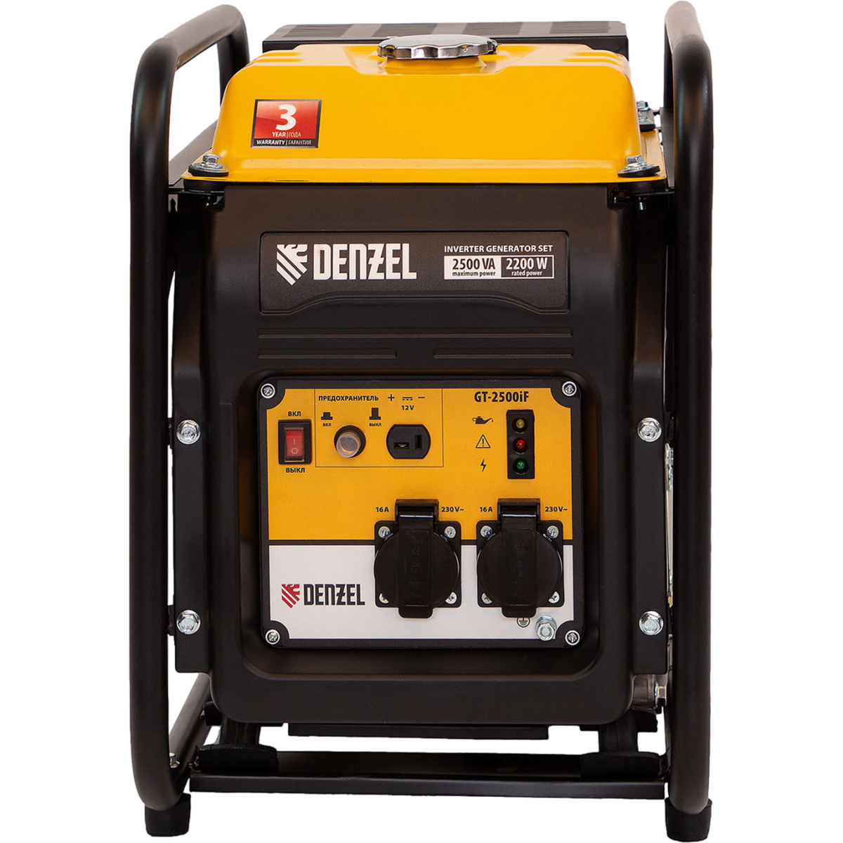 Генератор Denzel GT-2500iF - 94704 - фото 3