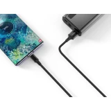 Кабель USB - USB Type-C, 1м, SmartBuy iK-3112-S14b Black