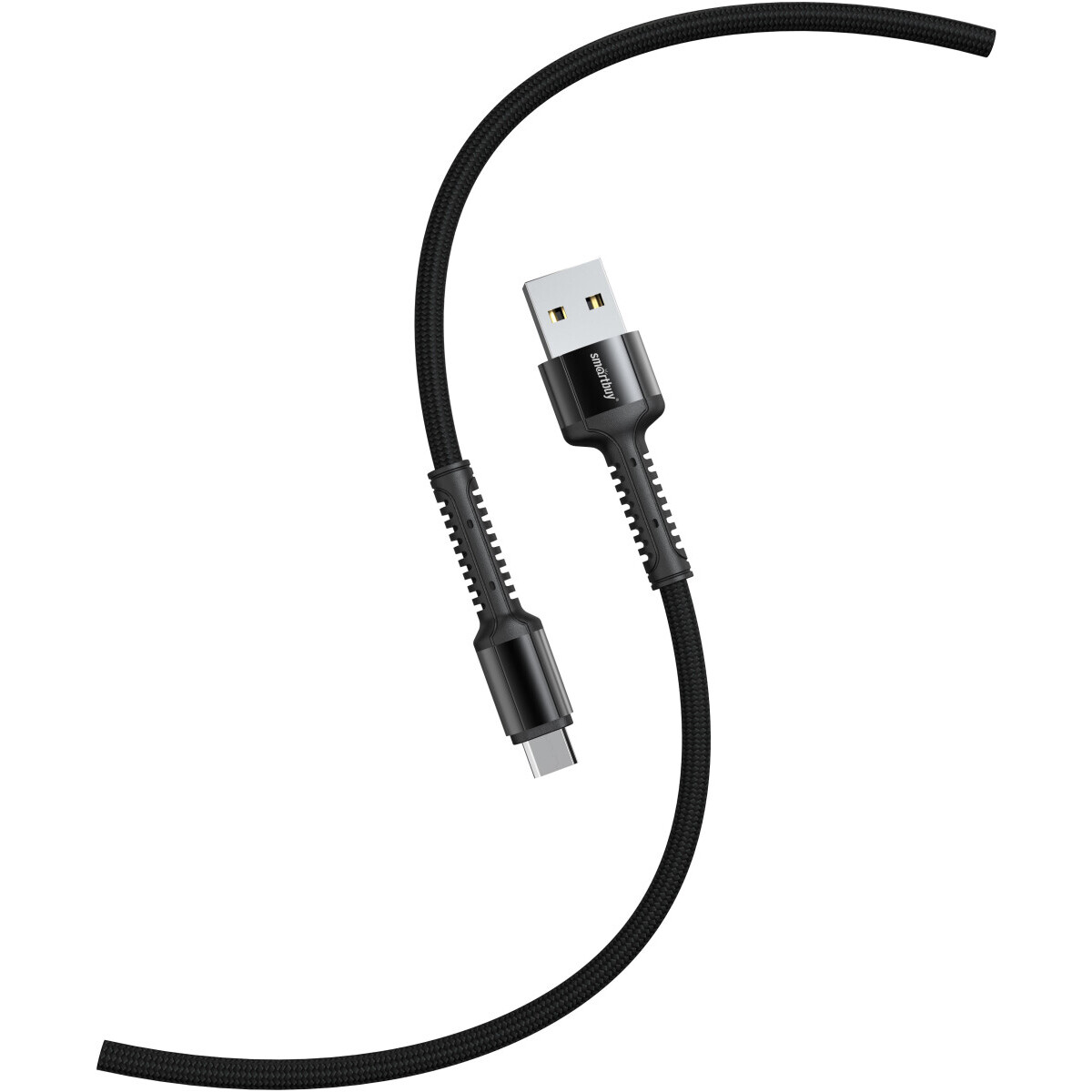 Кабель USB - USB Type-C, 1м, SmartBuy iK-3112-S26b Black