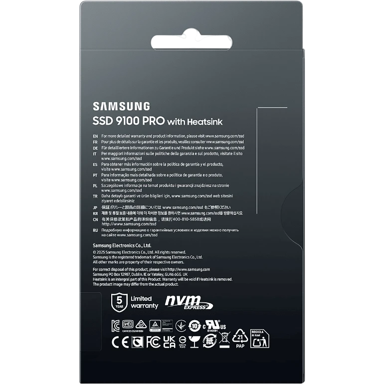Накопитель SSD 4Tb Samsung 9100 PRO (MZ-VAP4T0CW) - фото 9