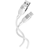 Кабель USB - USB Type-C, 1м, SmartBuy iK-3112-S72w White