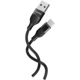 Кабель USB - USB Type-C, 1м, SmartBuy iK-3112-S72b Black
