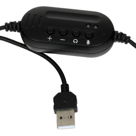 Гарнитура Ritmix RH-533 USB Black - фото 3