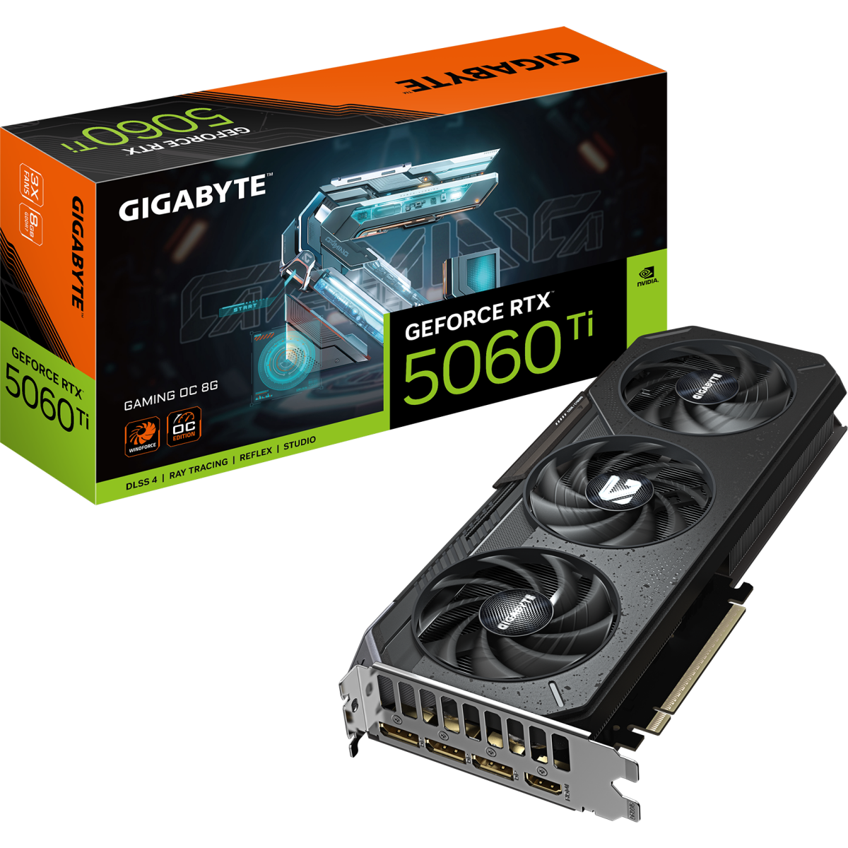 Видеокарта NVIDIA GeForce RTX 5060 Ti Gigabyte GAMING OC 8Gb (GV-N506TGAMING OC-8GD) - фото 10
