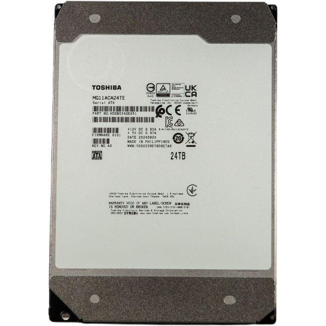 Жёсткий диск 24TB SATA-III Toshiba MG11 (MG11ACA24TE)