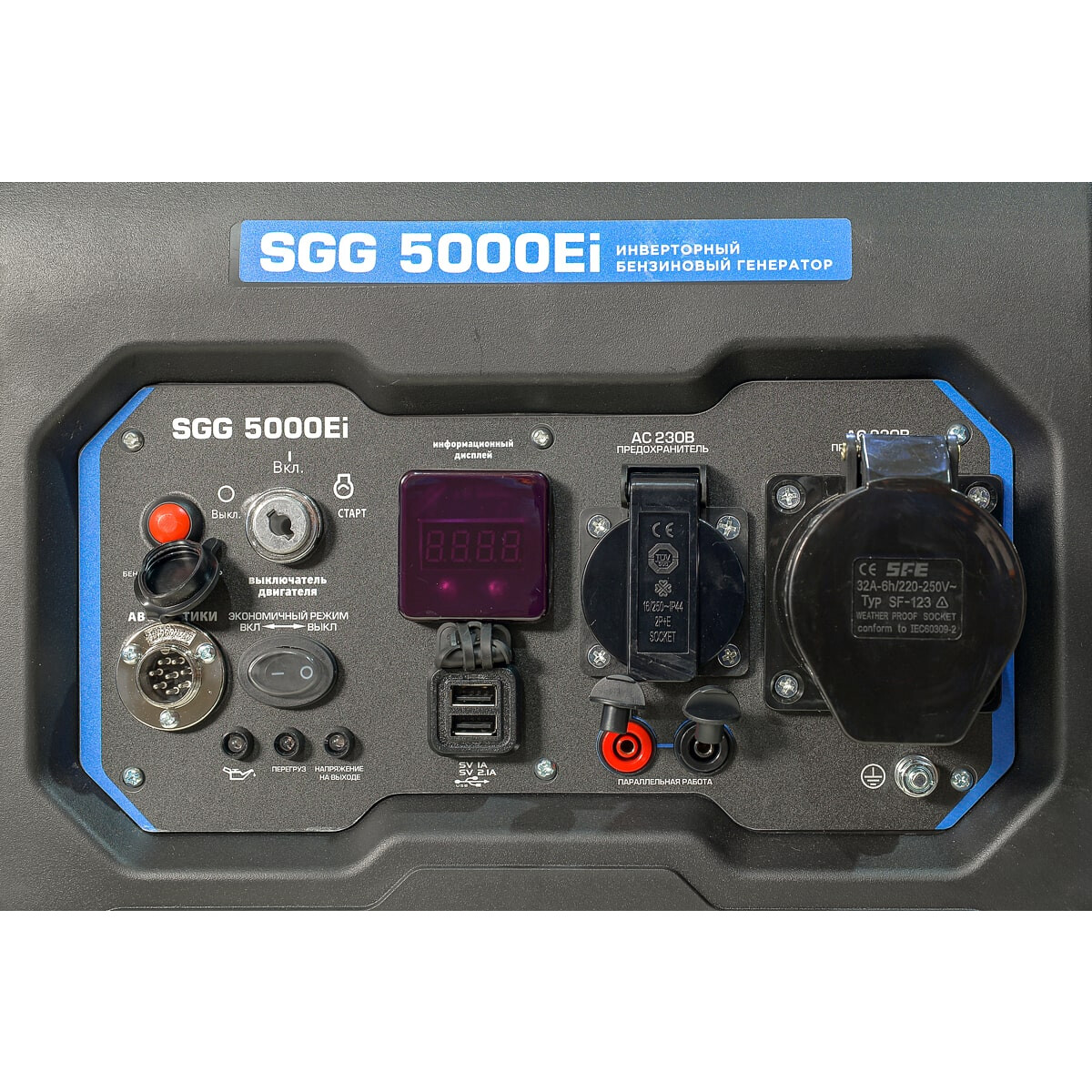 Генератор ТСС SGG 5000Ei - 060040 - фото 3