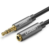 Кабель удлинительный 3.5 Jack (M) - 3.5 Jack (F), 5м, UGREEN AV118 Grey/Black (10538)
