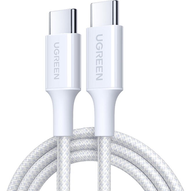 Кабель USB Type-C - USB Type-C, 2м, UGREEN L501 White - 35219