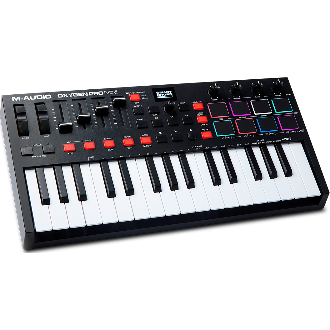 MIDI-клавиатура M-Audio Oxygen Pro Mini - OXYGENPROMINI - фото 2