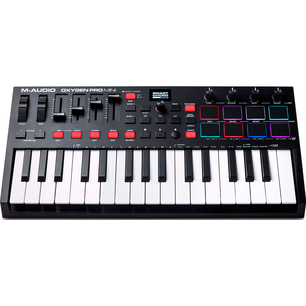 MIDI-клавиатура M-Audio Oxygen Pro Mini - OXYGENPROMINI - фото 3