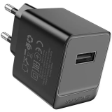 Сетевое зарядное устройство Borofone BAS11A Erudite Black (6941991104596)