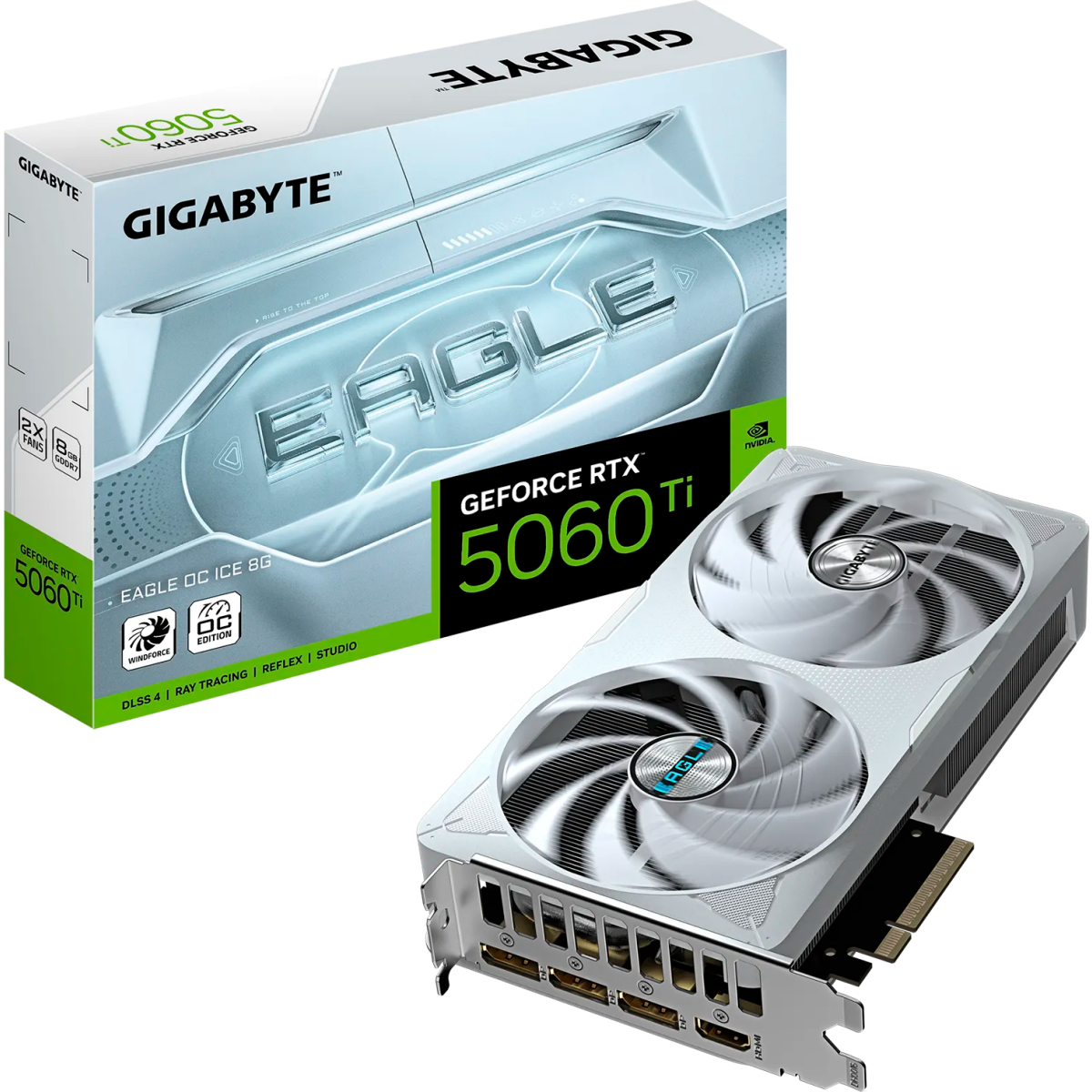 Видеокарта NVIDIA GeForce RTX 5060 Ti Gigabyte EAGLE OC ICE 8Gb (GV-N506TEAGLEOC ICE-8GD) - фото 10
