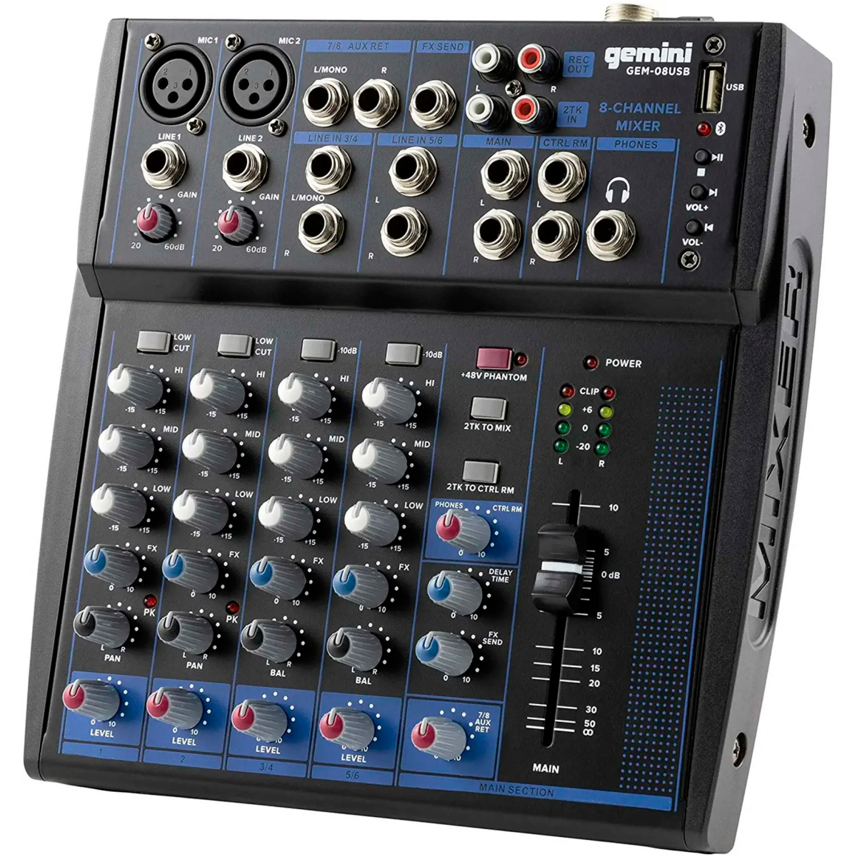Микшерный пульт Gemini Sound GEM-08USB - фото 2