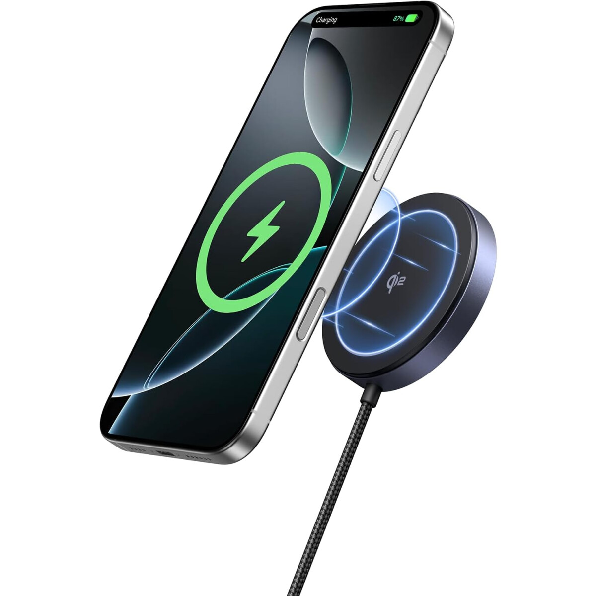 Беспроводное зарядное устройство UGREEN W703 Grey (55206) - фото 2